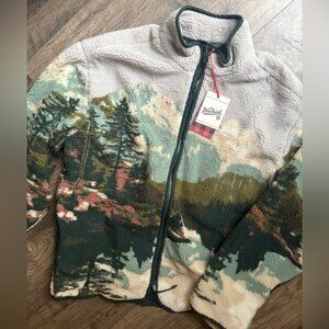 Woolrich x Target Unisex Landscape Zip-Up Fleece Jacket LE NWT